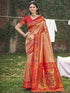 Deeva Sarees Peach Paithani Silk Saree